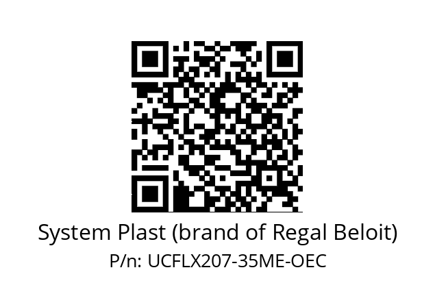   System Plast (brand of Regal Beloit) UCFLX207-35ME-OEC