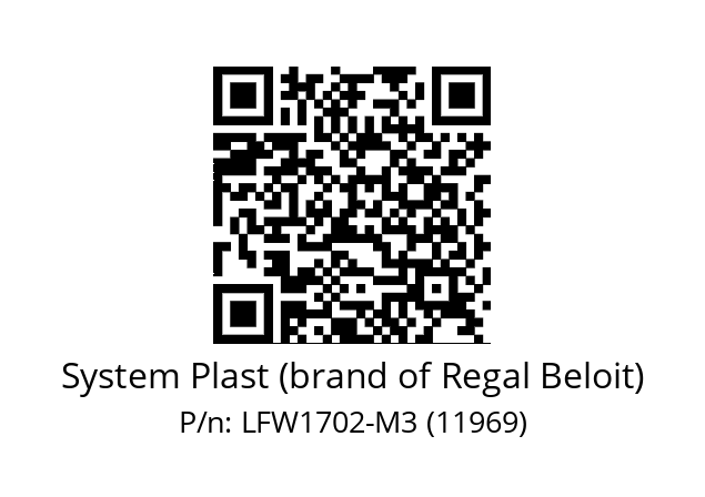   System Plast (brand of Regal Beloit) LFW1702-M3 (11969)