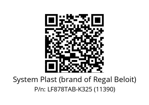   System Plast (brand of Regal Beloit) LF878TAB-K325 (11390)