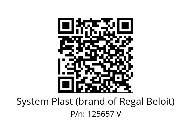   System Plast (brand of Regal Beloit) 125657 V