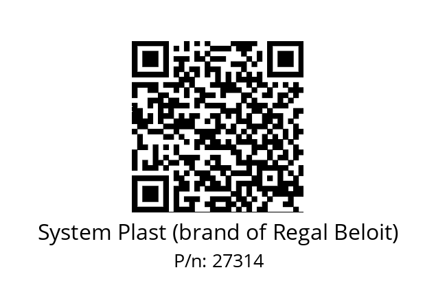   System Plast (brand of Regal Beloit) 27314