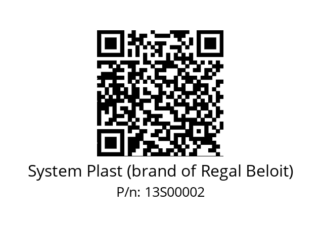   System Plast (brand of Regal Beloit) 13S00002