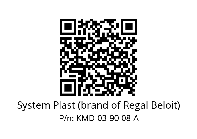   System Plast (brand of Regal Beloit) KMD-03-90-08-A