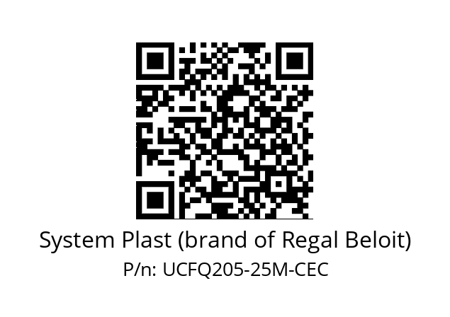   System Plast (brand of Regal Beloit) UCFQ205-25M-CEC