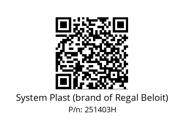   System Plast (brand of Regal Beloit) 251403H