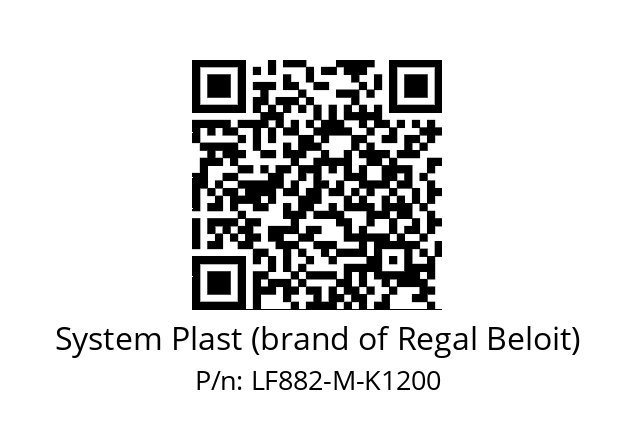   System Plast (brand of Regal Beloit) LF882-M-K1200