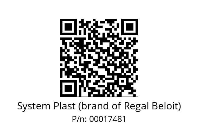   System Plast (brand of Regal Beloit) 00017481