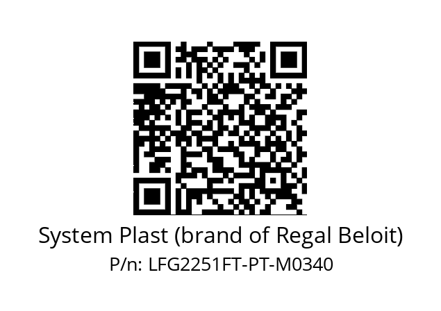   System Plast (brand of Regal Beloit) LFG2251FT-PT-M0340