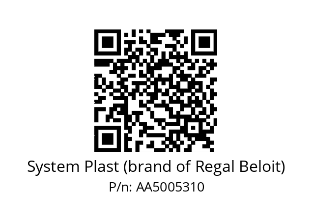   System Plast (brand of Regal Beloit) AA5005310