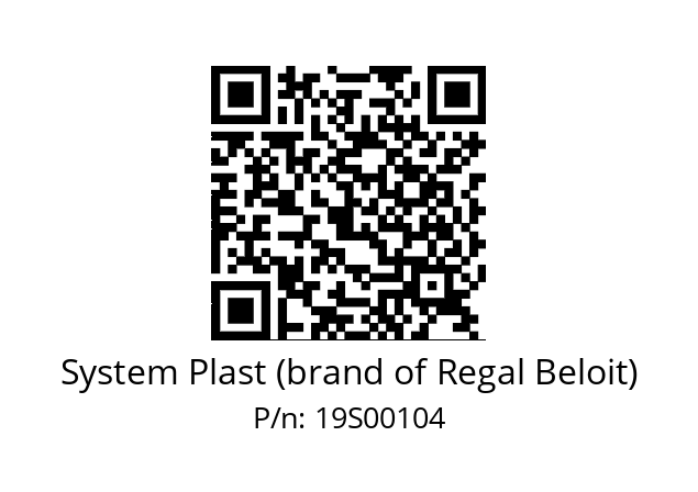   System Plast (brand of Regal Beloit) 19S00104