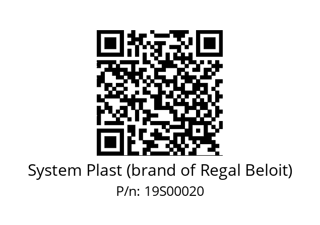   System Plast (brand of Regal Beloit) 19S00020