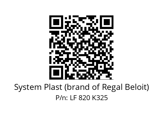   System Plast (brand of Regal Beloit) LF 820 K325