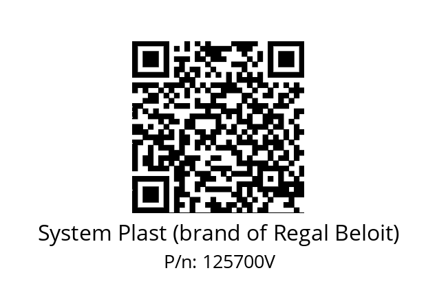   System Plast (brand of Regal Beloit) 125700V