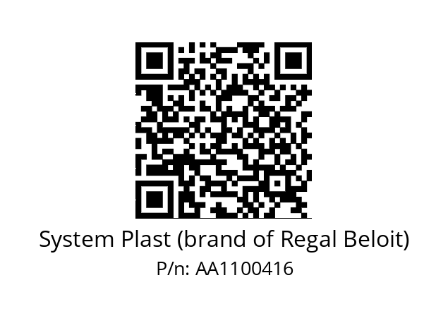   System Plast (brand of Regal Beloit) AA1100416