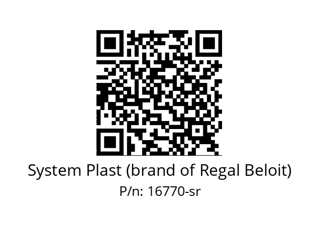   System Plast (brand of Regal Beloit) 16770-sr