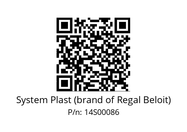   System Plast (brand of Regal Beloit) 14S00086