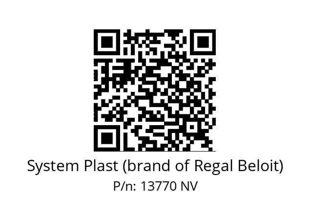   System Plast (brand of Regal Beloit) 13770 NV