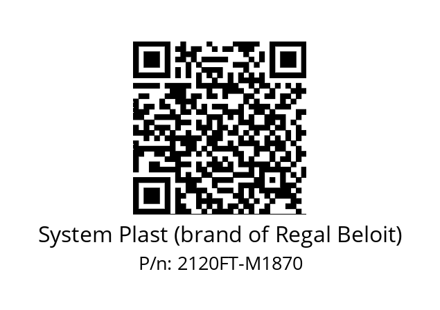   System Plast (brand of Regal Beloit) 2120FT-M1870