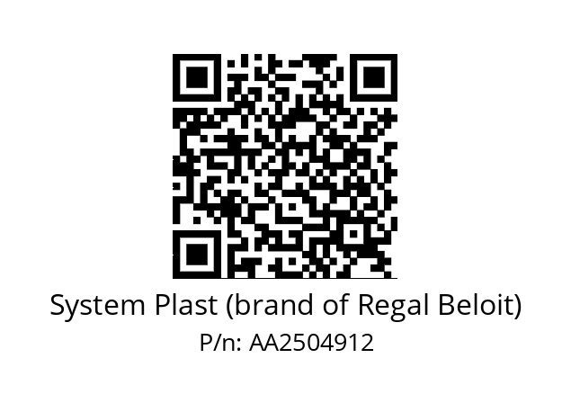   System Plast (brand of Regal Beloit) AA2504912