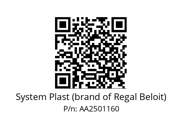   System Plast (brand of Regal Beloit) AA2501160