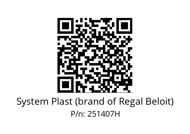   System Plast (brand of Regal Beloit) 251407H