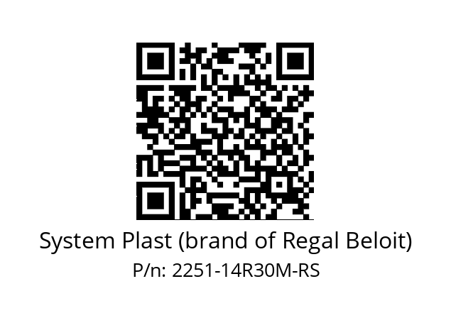   System Plast (brand of Regal Beloit) 2251-14R30M-RS