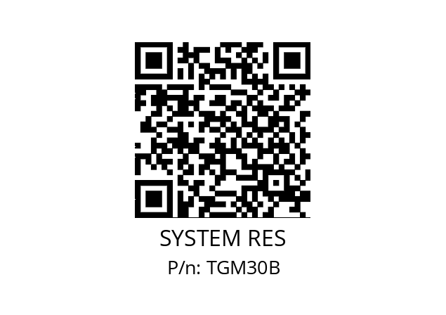   SYSTEM RES TGM30B