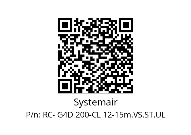   Systemair RC- G4D 200-CL 12-15m.VS.ST.UL