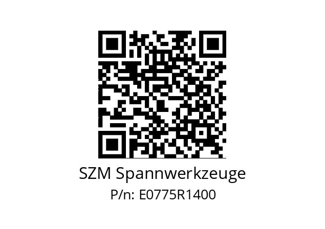   SZM Spannwerkzeuge E0775R1400