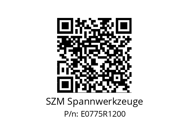   SZM Spannwerkzeuge E0775R1200