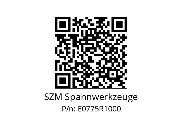   SZM Spannwerkzeuge E0775R1000