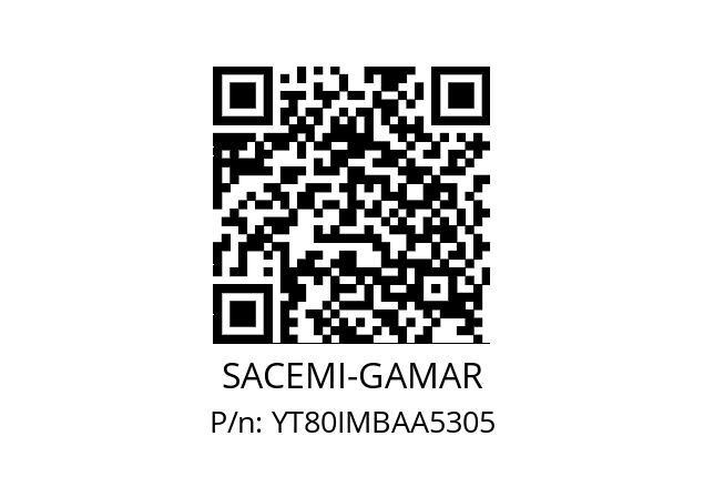   SACEMI-GAMAR YT80IMBAA5305