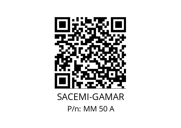   SACEMI-GAMAR MM 50 A