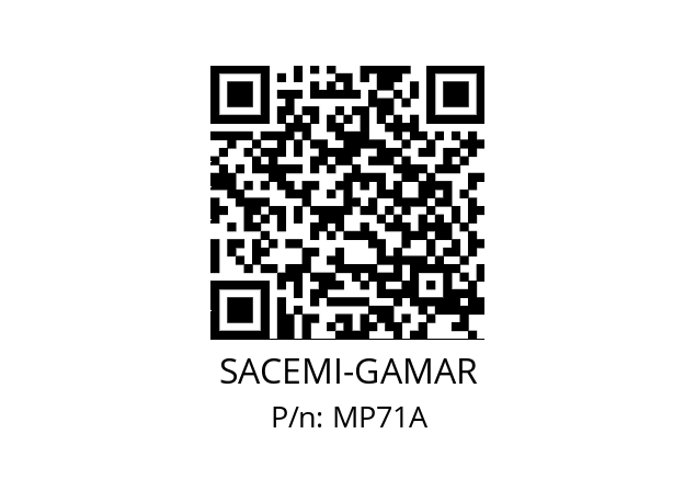   SACEMI-GAMAR MP71A