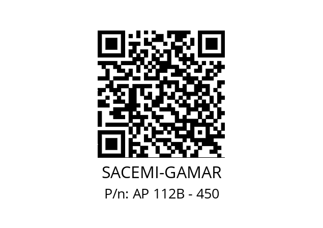   SACEMI-GAMAR AP 112B - 450