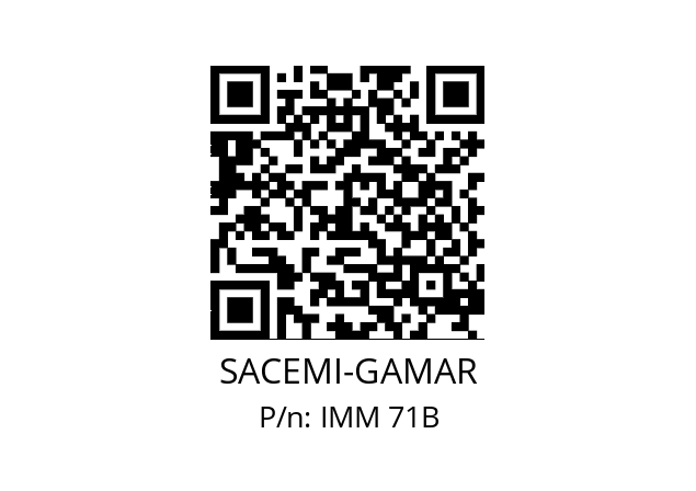   SACEMI-GAMAR IMM 71B