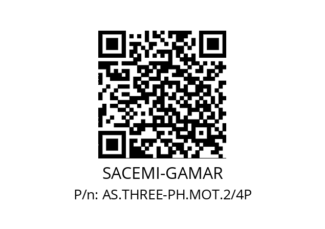   SACEMI-GAMAR AS.THREE-PH.MOT.2/4P