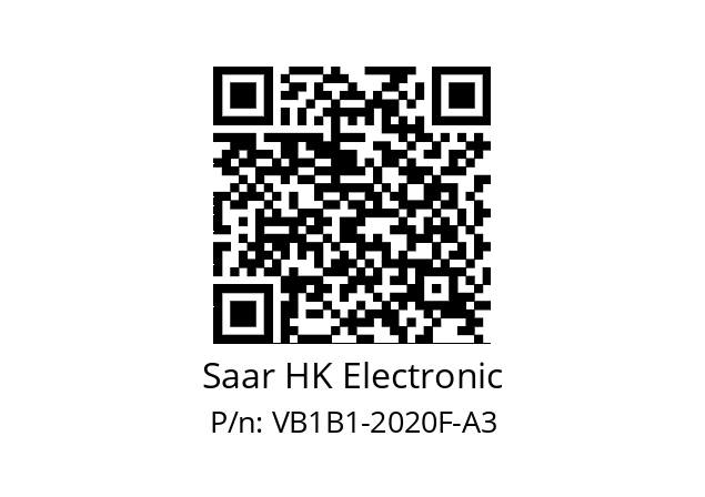   Saar HK Electronic VB1B1-2020F-A3