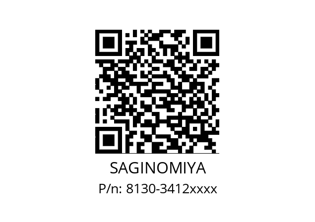   SAGINOMIYA 8130-3412xxxx