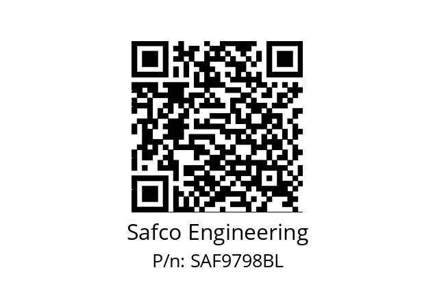   Safco Engineering SAF9798BL