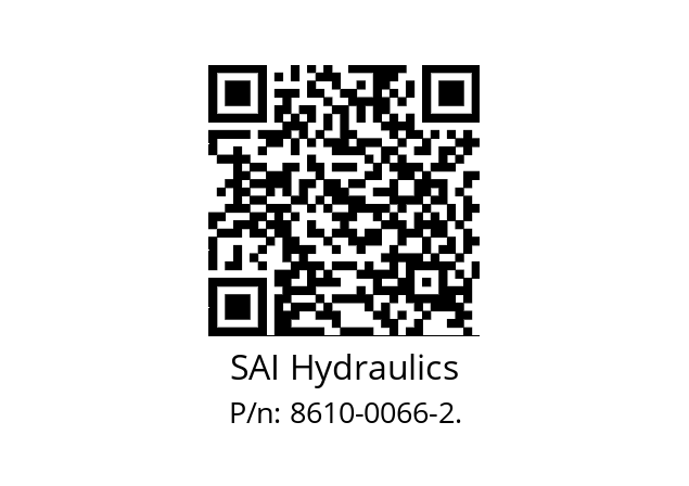   SAI Hydraulics 8610-0066-2.