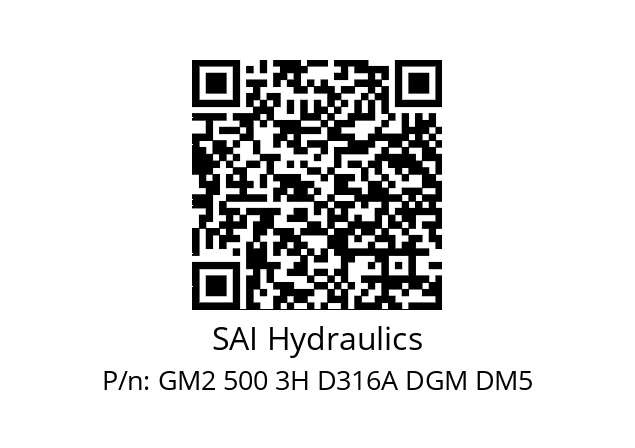   SAI Hydraulics GM2 500 3H D316A DGM DM5