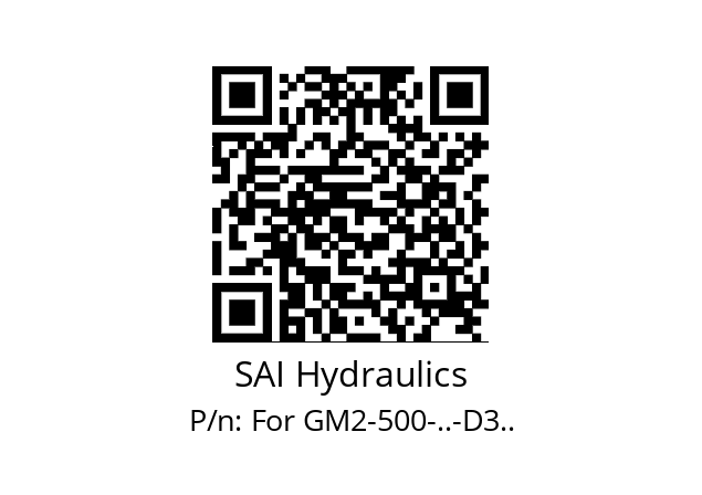   SAI Hydraulics For GM2-500-..-D3..