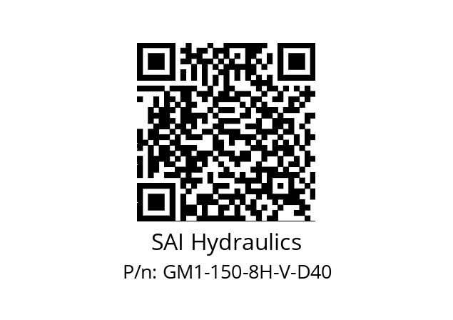   SAI Hydraulics GM1-150-8H-V-D40