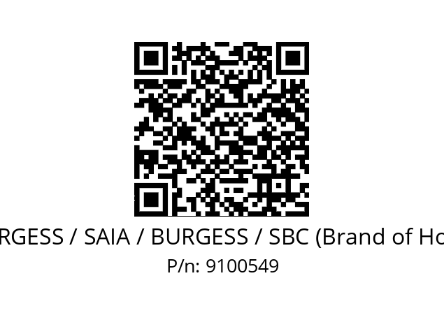   SAIA-BURGESS / SAIA / BURGESS / SBC (Brand of Honeywell) 9100549