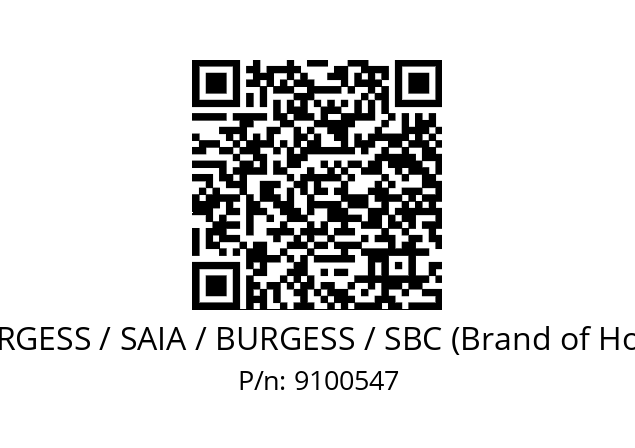   SAIA-BURGESS / SAIA / BURGESS / SBC (Brand of Honeywell) 9100547