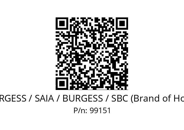  195227-231 SAIA-BURGESS / SAIA / BURGESS / SBC (Brand of Honeywell) 99151