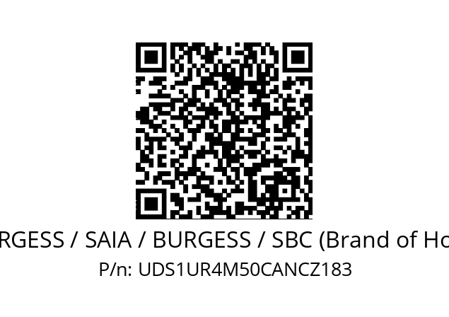   SAIA-BURGESS / SAIA / BURGESS / SBC (Brand of Honeywell) UDS1UR4M50CANCZ183