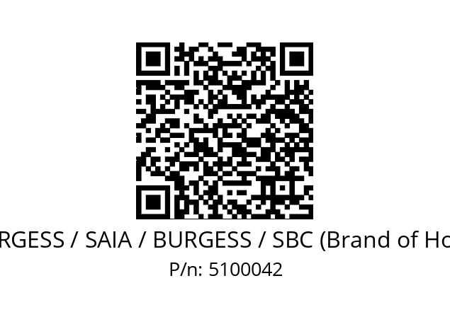   SAIA-BURGESS / SAIA / BURGESS / SBC (Brand of Honeywell) 5100042