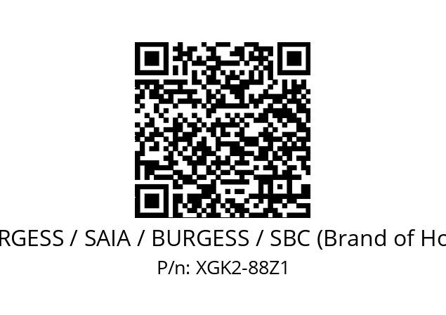   SAIA-BURGESS / SAIA / BURGESS / SBC (Brand of Honeywell) XGK2-88Z1